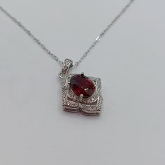 Extra high quality sterling silver  pendant  it comes with nice gift box Elegant Oval Garnet Necklace, Elegant White Gold Ruby Necklace, Red Garnet Oval Pendant Necklace, Exquisite Silver Necklace With Polished Finish, Elegant Red Necklace With Square Pendant, Elegant Ruby Oval Pendant Necklace, Exquisite Ruby Pendant Necklace, Elegant Ruby Necklace With Oval Pendant, Elegant Red Square Pendant Necklace