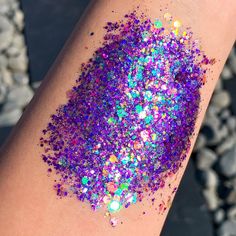 Holoween Glitter Gel – slayfirecosmetics Glitter Liner, Cosmetic Grade Glitter, Apricot Seeds, Purple Neon, Marshmallow Root, Iridescent Purple, Aloe Gel, Mascara Brush, Makeup Wipes