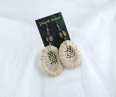 Simple design for everyday wear Traditional Earrings For Beach Summer, Traditional Summer Beach Earrings, Casual Handmade Beige Earrings, Handmade Beige Summer Jewelry, Handmade Beige Jewelry For Summer, Artisan Earrings For Summer Beach, Artisan Summer Earrings For Gift, Artisan Summer Gift Earrings, Natural Color Casual Jewelry For Gifts