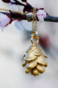 Pinecone Necklace This design features a real pinecone found in nature and covered in metal. I hope that this will be a little piece of nature that you can wear to remind you of how lucky we are to live in such a beautiful world. They're miniature pinecones, collected by the sweetest lady in North Carolina. We waited several months for them to dry out, and then started the process to get these made into necklaces for you! The pinecones are sorted through, hand picking the very prettiest ones to Pinecone Necklace, Sweet Lady, Have Metal, Themed Jewelry, Rose Gold Necklace, Pure Copper, Pine Cones, In Nature, Beautiful World