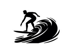 a man riding a surfboard on top of a wave in the ocean or ocean