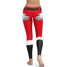 Women's Christmas Leggings. Spice up your Christmas workout and get into the holiday spirit. Festive Christmas leggings for the gym, holiday parties, races, bar crawls or that festive IG story! Made with premium fabric that is buttery soft and four-way stretch. Versatile for fitness and everyday wear. Flattering mid rise waistband won?t roll down or dig into your skin. If you love a pair of Christmas workout leggings that are as cute & festive as they are comfortable, you'll love our Naughty Santa Outfit Leggings. This particular print feature a distinctive perfectly crafted pattern you can not find elsewhere with rich and vibrant colors. Exclusive Naughty Santa Outfit Leggings print sold at FIERCEPUSLE only. Santa Leggings, Trendy Red Non-stretch Leggings, Fitted Moisture-wicking Red Leggings, Red Tight Full-length Leggings, Sporty Red Full-length Leggings, Christmas Workout, Santa Outfit, Disney Mom, Christmas Leggings