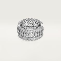 Cartier - Broderie de Cartier ring - Ring  - Broderie de Cartier ring, white gold 750/1000, set with 56 brilliant-cut diamonds totaling 1.66 carats and 28 marquise-cut diamonds totaling 1.39 carats (for size 52). Please note that the carat weight, number of stones and product dimensions will vary based on the size of the creation you order. For detailed information please contact us. Luxury Cartier Brilliant Cut Rings, Luxury Cartier Ring With Brilliant Cut, Luxury Cartier Diamond Ring With Vvs Clarity, Classic Cartier Diamond Ring With Pave Setting, Cartier Luxury Rings With Diamond Accents, Cartier Cubic Zirconia Ring, Cartier Diamond Ring With Single Cut Diamonds, Cartier Jewelry With Pave Setting, Luxury Cartier Rings With Diamond Accents