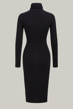 Experience luxurious elegance and exclusivity in our High Neck Solid Bodycon Dress, crafted from breathable and soft fabric. 92% Cotton, 8% Elastane Please allow 3-5 business days to process and ship. Product Measurements in cm : Size US Shoulder Bust Waist Size Hip Size Length Sleeve Length XS 2 33 69 59 75 105 58.5 S 4 34 73 63 79 107 59.5 M 6 35 77 67 83 109 60.5 L 8/10 36.5 83 73 89 111 61.7 XL 12 38 89 79 95 113 62.9 Solid Fitted Longline Dress, Fitted Longline Dress, Solid Color Bodycon Dress For Date Night, Elegant Bodycon Long Sleeve Dress For Fall, Chic Stretch Longline Dress, Chic Fitted Longline Bodycon Dress, Chic Longline Stretch Dress, Fitted V-neck Long Sleeve Dress, Fitted Long Sleeve V-neck Dress