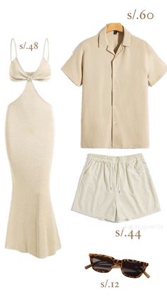 Shein Couple Outfits Summer, Summer Matching Outfits For Couples, Cruise Couple Outfits, Vacation Couple Outfits, Beach Matching Outfits, Matching Cruise Outfits, Couples Summer Outfits, Couple Vacation Outfits, Summer Couple Outfits