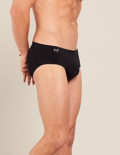 B07000_BLACK_Men_s Original Brief_4.jpg Manifest Beauty, Bamboo Yarn, Black Bamboo, Name Change, Design Minimal, Briefs, The Man, Mid Rise, Comfort Fit