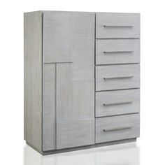 an image of a grey cabinet with drawers