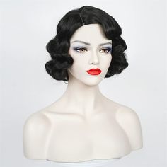 Category:Synthetic Wig; Gender:Women's; Wig Type:Cosplay Wig; Occasion:Daily Wear,Party / Evening,Vacation,Daily,Cosplay Costumes; Age Group:Adults; Cosplay Works:Roaring 20s; Color Shade:Black,Brown,Light Brown,Burgundy,Blonde; Hair Material:Synthetic Hair; Cap Construction:Machine Made; Texture:Curly; Length:Short; Features:Cosplay,Easy to Carry,Fashion,Comfortable,Soft; Heat Resistant:Yes; Listing Date:07/31/2023; Cap Circumference:; Front to Back:; Nape of Neck:; Side to Side Across Forehead Fake Fringe, Short Curly Wig, Hair Toupee, Natural Hair Wigs, Hairpieces For Women, Cosplay Hair, 1920s Vintage, Short Curly Wigs, Blonde Pixie Cuts