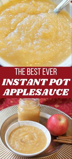 homemade applesauce in a bowl Instant Pot Applesauce, Vegan Instant Pot Recipes, Apple Sauce Recipes, Homemade Applesauce, Instant Pot Soup, Photo Food, Apple Sauce, Instapot Recipes, Instant Pot Pressure Cooker