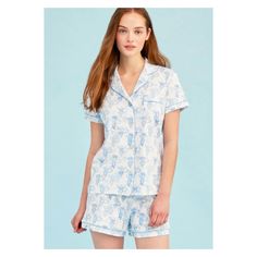 Brand New With Tags! Color: Blue Size: Medium Blue Roller Rabbit Pajamas, Roller Rabbit Pjs, Womens Dress Tops, Roller Rabbit, Casual Tunics, Baby Pajamas, Summer Lookbook, Cute Pajamas, Cotton Set