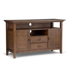 an entertainment center with two drawers and a tv stand