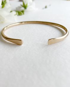 The Everyday Bracelet | Honey + Ice Hammered Jewelry, Gold Cuff Bracelet, Everyday Bracelet, Brass Bangle, Gold Bracelet Cuff, Gold Cuffs, Silk Wrap, Layered Bracelets, Gold Jewelry Fashion