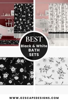 the best black and white bathroom sets