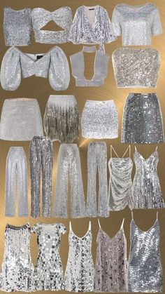 several different types of sequins on display