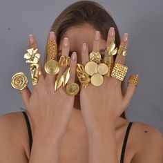 ❀ I made this 14K gold ring Ring for you, to make you look elegant. A Unique gold ring that can fit perfectly to all styles. You will look elegant when you wear this Stylish ring. Dainty gold ring stands out with flashy designs. If you have a modern and rebellius style, this Signed ring is for you. ❀ It is a Wide gold ring ring with sterling silver plated matte finish. ❀ All the ,Gold rings are adjustable in the back. Rings are easy to adjust and would fit fingers size US 4 and up ❀ If you are l Boho Rings Gold, Wide Gold Ring, Gold Ring Unique, Unique Gold Rings, Dainty Gold Ring, Dope Jewelry Accessories, Handmade Gold Jewellery, Dainty Gold Rings, Stylish Rings