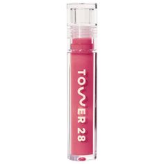 Tower 28 Beauty, Tower 28, Lip Jelly, Melt Cosmetics, Raspberry Seeds, Bare Lip, Shiny Lips, Raspberry Seed Oil, Apricot Oil