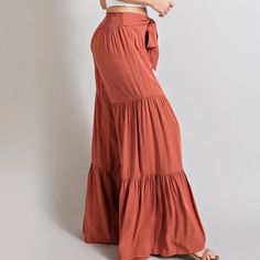 Our Taylor Tiered Pants will make you feel like a boho goddess! These comfy, flowy pants feature wide legs and tiers that flutter and dance as you move. Step out in style; you won't want to take them off!Model is 5'8" wearing a size small 100% rayon - Non-stretch fabric Tiered Pants, Olive Style, Flowy Pants, Wide Legs, Pink Fashion, Make You Feel, Black Pants, Wide Leg Pants, Feel Like