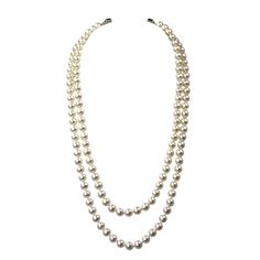 Double the dignity and drama with this elegant double strand necklace, as popularized by Jackie Kennedy Onassis and Michelle Obama. Perfect for the graduate ready to interview her way to success or for the professional woman already climbing the career ladder. Pearl Type: FreshwaterPearl Shape: Semi-RoundPearl Luster: AAAPearl Color: WhitePearl Size: ﻿6.5-7mmLength: 16-18" AdjustableClasp: Sterling Silver Lobster Clasp ﻿Strung by Hand in Chicago by Bourdage Pearls. Career Ladder, Double Strand Pearl Necklace, Way To Success, The Graduate, Double Strand Necklace, Professional Wardrobe, Professional Dresses, Pearl Types, Professional Women