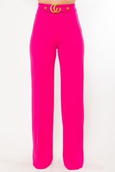 The stunning Gina Oversized CG Buckle High Waist Pants, the perfect addition to your fashion-forward wardrobe. With their eye-catching oversized golden CG buckle and button details, these pants are sure to turn heads and make you feel like a runway model. Crafted from high-quality materials, these pants offer both comfort and style. The high waist design flatters your figure and accentuates your curves, while the oversized fit adds a touch of sophistication to your look. Whether you're heading t Tops Women Fashion, Runway Model, High Fashion Models, High Waist Pants, Clothing Tags, Runway Models, Women's Wardrobe, Waist Pants, Online Clothing Stores