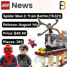 New LEGO Spider Man 2 Train Battle set rumored for Summer 2025!

Via: Brick Tap
Image: Custom set by @fourstud

Follow @falconbrickstudios for more news

#lego #legonews #legoinstagram #lego2025 #falconbricks #legogram #newlego #legospiderman #spiderman #spiderman2 #docock #tobeymaguire #marvel #raimispiderman #legomarvel