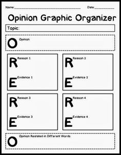 an open - ended graphic organizer is shown