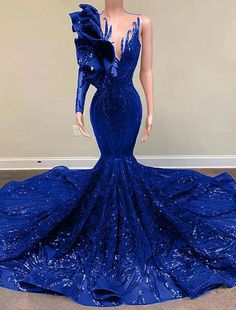 Mermaid Party Dress Evening Gown Sparkle & Shine Dress Engagement Form – BL Dress Blue Mermaid Gown, Mermaid Party Dress, Carnival Dress, Dress Engagement, Celebrity Gowns, Mermaid Evening Gown, Evening Dresses Online, Cheap Evening Dresses, Blue Mermaid