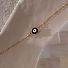 "14k Solid Gold Navy Blue Evil Eye Bracelet, Protection Bracelet ★ ★ ★Description★ ★ ★ ✓ Material: 14k Real Solid Gold ✓ Available Gold Colors: Yellow Gold, White Gold and Rose Gold ✓ Available Chain Sizes: 5\", 5.5\", 6\", 6.5\" , 7\" and extra 1\" inch Extender for all Chains ✓ Charm/Pendant Material: Highest Quality Glass ✓ Charm/Pendant Diameter: 0.24\" ✓ Ready to Ship in 3-4 Business Days ✓ International ★FREE★ Express Shipping ★ ★ Each order will be packed in a beautiful gift box★ ★ 🎁 PER Minimalist Evil Eye Bracelet For Everyday, Everyday Blue Tarnish-resistant Jewelry, Minimalist 14k Gold Bracelet As Gift For Her, 14k Gold Evil Eye Bracelet Gift, 14k Gold Filled Round Bracelets As Gift, Minimalist Everyday Evil Eye Bracelet, Minimalist Evil Eye Bracelet, Gold Evil Eye Bracelet For Everyday, Dainty 14k Gold Evil Eye Bracelet Gift