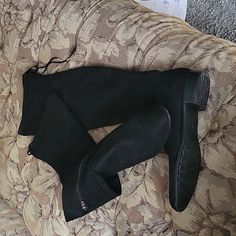 Riding Boots Black Suede Look,Ankle Zipper. Never Worn! Marc Fisher Boots Black, Black Riding Boots, Marc Fisher, Boots Black, Over The Knee Boots, Over The Knee, High Boots, Black Suede, Riding Boots