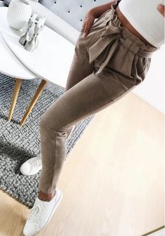 Trousers Women Casual, Pants 2020, Women High Waist Pants, Mid Waist Pants, Elegant Pant, Harem Pants Women, Spring Fashion Casual, Womens Fashion Casual Spring, Slim Trousers