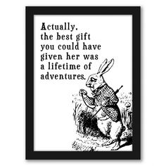 a black and white poster with an image of a rabbit