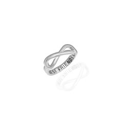 ♾️ Elevate your friendship with our High Quality Sterling Silver Infinity Ring with "Best Friends" Engraving and a small heart followed afterwards. Silver Infinity Ring, Pearl Gifts, Infinity Ring, Small Heart, Religious Gifts, Cuff Earrings, Hoop Ring, Ring Bracelet, Gifts For Mom