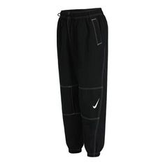 (WMNS) Nike Nsw Rpl Swsh Gx Hr Jggr Woven Casual Loose Bundle Feet Sports Pants/Trousers/Joggers Autumn Black DD5573-010 (Women's/Loose Fit) Sport Trousers, Sports Trousers, Sports Pants, Stylish Sneakers, Pants Trousers, Sport Pants, Nike Sportswear, Perfect Pair, Loose Fitting