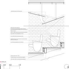 an architectural drawing shows the interior and exterior walls, as well as details for how to install