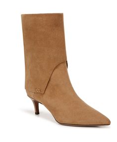 in stock Taupe Boots, Kitten Heel Boots, Tall Fashion, Pointed Toe Boots, Franco Sarto, 4 Inch Heels, Mid Calf Boots, Mid Calf, Leather Working