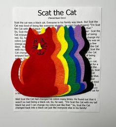 a piece of paper with an image of a cat on it and the words seat the cat