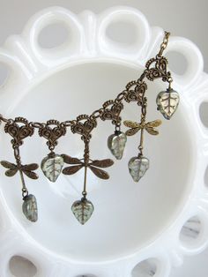 Handmade Vintage Dragonfly Necklace, Vintage Handmade Dragonfly Necklace, Bohemian Handmade Dragonfly Necklace, Handmade Bohemian Dragonfly Necklace, Fairycore Jewelry, Dangle Necklace, Filigree Jewelry, Dangle Necklaces, Charm Necklaces