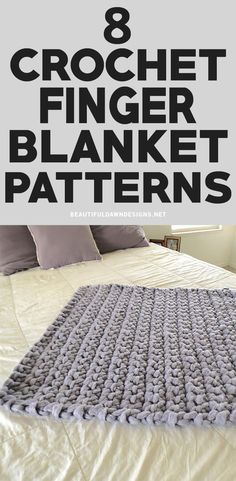 the 8 crochet finger blanket patterns are great for beginners