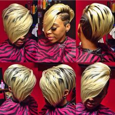 Quickweaves Hairstyles, Girls With Long Hair, Dread Hair, Nice Hairstyle, Black Women Short Hairstyles, Black Hair Short Cuts, Black Hairstyle, Mohawk Styles, Shaved Side Hairstyles