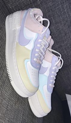 Nike Air Force 1 Shadow White Glacier Blue Ghost (W) Pastel Shoes, Sandals Design, Custom Shoes Diy, Boots Ideas, Girls Winter Boots, Girls Shoes Sneakers, Basket Style, Nike Shoes Girls, Preppy Shoes