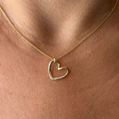 14K Gold Plated 925 Sterling Silver. 14K Solid Gold.  ✨ Introducing our stunning engraved necklace, where elegance meets personalization. Crafted with precision and care, this exquisite piece is more than just jewelry; it's a symbol of cherished memories, a celebration of love, and a reflection of your unique story. 💖 Each necklace is delicately engraved with your chosen initials, name, date, or meaningful message, creating a timeless keepsake that resonates with sentiment and style. Whether it Heart Pendant Name Necklace For Anniversary, Elegant Heart Pendant Necklace With Hallmarks, Elegant Engraved Heart Necklace For Personalized Gift, Elegant Custom Heart Pendant Necklace For Valentine's Day, Classic Engraved Heart Necklace For Anniversary, Custom Yellow Gold Heart Pendant Necklace For Gift, Elegant Custom Engraved Heart Necklace, Anniversary Yellow Gold Heart Name Necklace, 14k Gold Engraved Heart Necklace For Gift