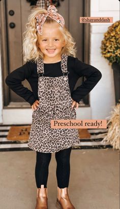 Kids Girl Outfit Ideas, Toddler Girl Fall Outfit Ideas, 5t Girls Outfits, Elementary Picture Day Outfit, Toddler Boutique Outfits, Picture Day Outfit Ideas Elementary Kids, Back To School Outfits Toddler Girl, Kindergarten Back To School Outfit, Prek Outfit Girl