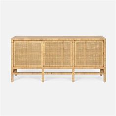 the sideboard is made out of bamboo