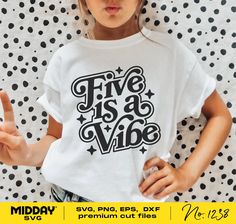 5th Birthday Girl, Five Is A Vibe, 5th Birthday Girls, 5th Birthday Party Ideas, Kids Birthday Shirts, Girl Themes, Birthday Girl Shirt, Birthday Svg, Brother Scan And Cut