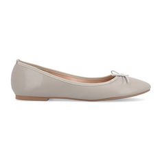 Express your feminine style in modern flats by Journee Collection. These stylish flat shoes feature smooth uppers and knit trim. Classic round toes with dainty bow accents and small block heels finish the design.Features: LightweightClosure Type: Slip-OnSole Material Content: 100% PolyurethaneToe Type: Round ToeCare: Spot CleanHeel Style: Flat HeelCountry of Origin: Imported Chic Synthetic Slip-on Ballet Flats, Synthetic Round Toe Ballet Flats, Elegant Synthetic Flats For Everyday, Elegant Everyday Synthetic Flats, Chic Slip-on Synthetic Ballet Flats, Casual Synthetic Ballet Flats With Flat Heel, Chic Closed Toe Synthetic Flats, Casual Synthetic Ballet Flats, Beige Textured Sole Ballet Flats