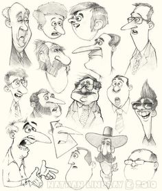 an image of cartoon faces drawn in pencil