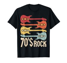 PRICES MAY VARY. This is a vintage 70s Rock Band outfit with a mix of a Rock Guitar and a Cassette Tape for men or women looking for a 70s fashion or for everyone who love throwback 70s clothes. A retro 70's Rock print for all men or women who love 70's theme party outfits, seventies Rock Concert outfits or vintage 70's party costumes. Lightweight, Classic fit, Double-needle sleeve and bottom hem 90s T Shirts, Rock Band Outfits, 80s Rock Band, Concert Outfit Rock, 70's Party, Heavy Hair, 70s Clothes, 80s Rock Bands, Hair Metal Bands