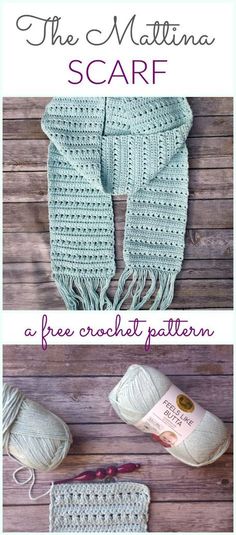 the knitting scarf is free crochet pattern and it's easy to make