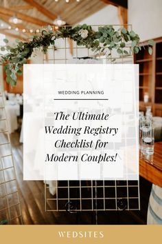 the ultimate wedding registry checklist for modern couples