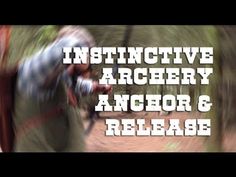 an image of a blurry photo with the words, instructive archery anchor & release