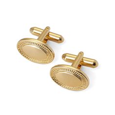 Hallmarked Classic Cufflinks For Business, Luxury Engraved Cufflinks For Formal Occasions, Elegant Gold Cufflinks With Polished Finish, Elegant Engraved Cufflinks For Business, Classic Yellow Gold Round Cufflinks, Engraved Yellow Gold Cufflinks, Classic Yellow Gold Cufflinks For Formal Occasions, Classic Polished Business Jewelry, Elegant Engraved Gold Cufflinks